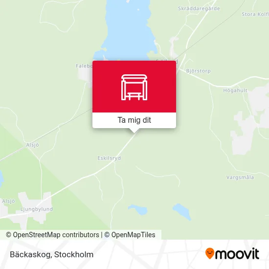 Bäckaskog karta