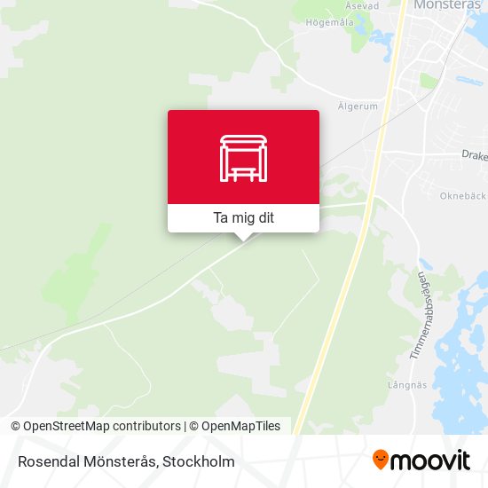Rosendal Mönsterås karta