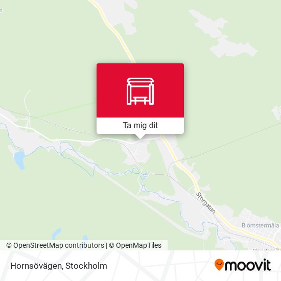 Hornsövägen karta