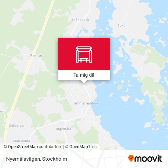 Nyemålavägen karta