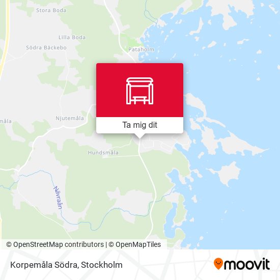 Korpemåla Södra karta