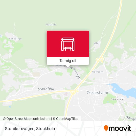 Storåkersvägen karta
