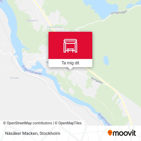 Näsåker Macken karta