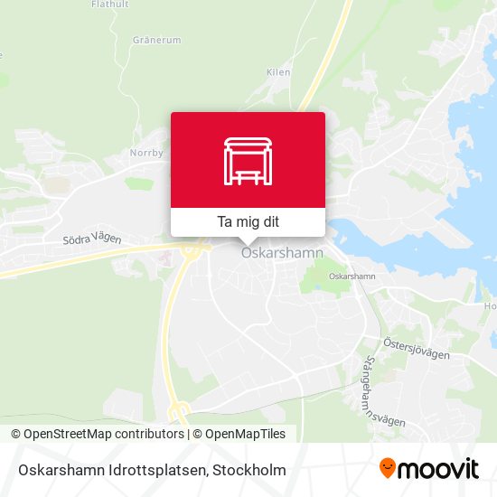 Oskarshamn Idrottsplatsen karta