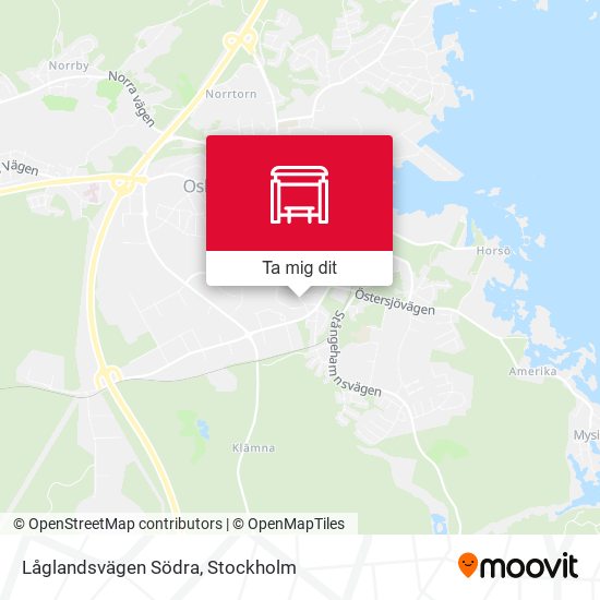 Låglandsvägen Södra karta