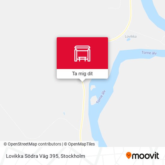 Lovikka Södra Väg 395 karta