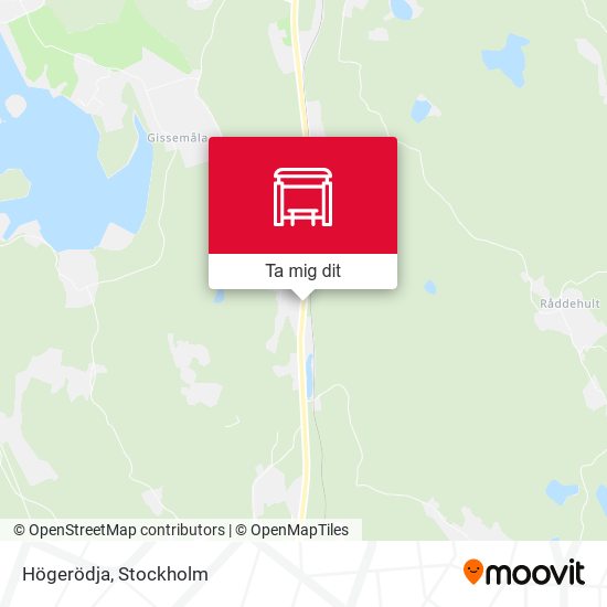 Högerödja karta