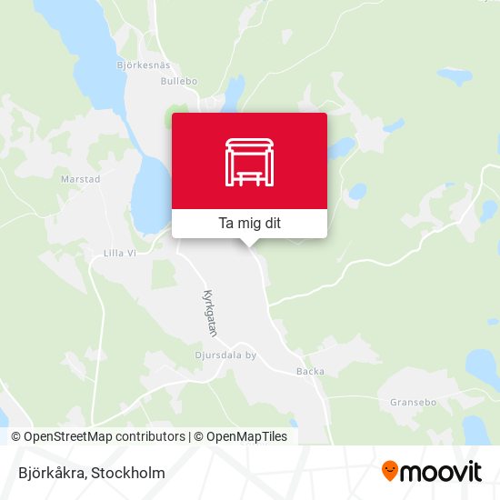 Björkåkra karta