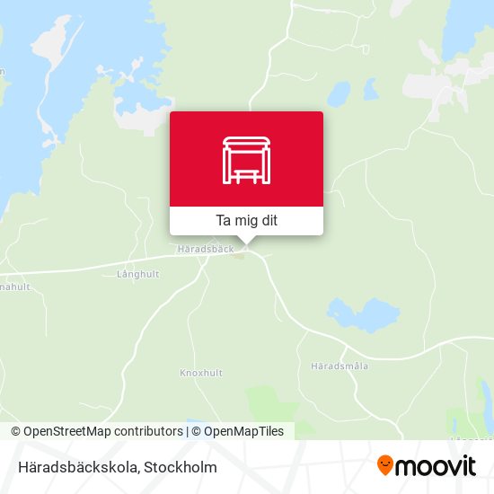 Häradsbäckskola karta