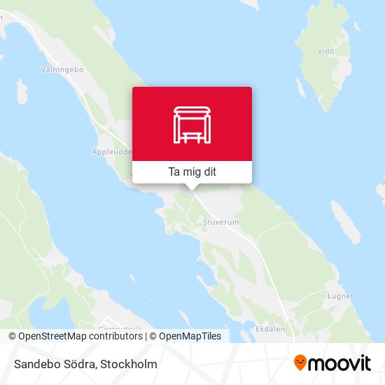 Sandebo Södra karta