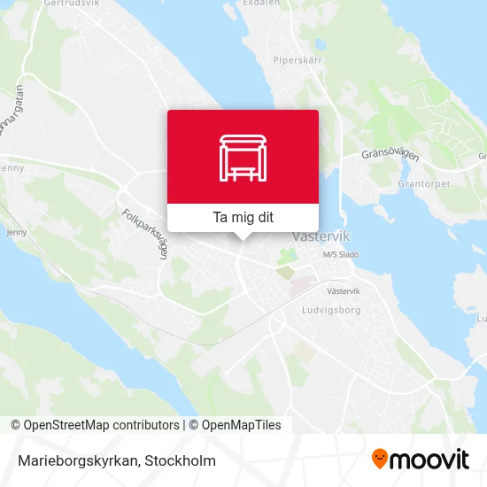 Marieborgskyrkan karta