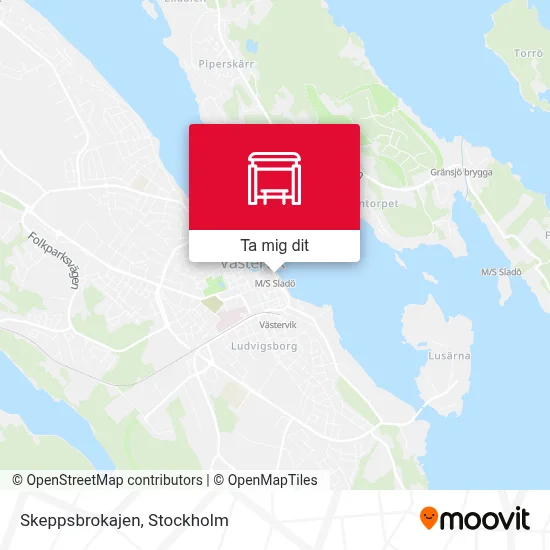 Skeppsbrokajen karta