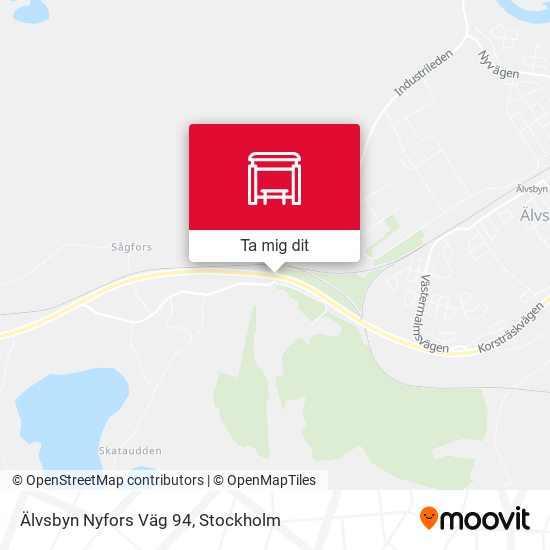 Älvsbyn Nyfors Väg 94 karta
