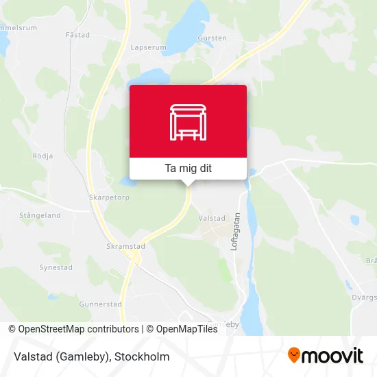 Valstad (Gamleby) karta