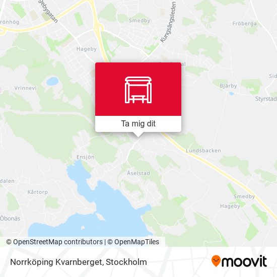 Norrköping Kvarnberget karta