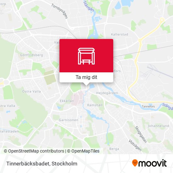 Tinnerbäcksbadet karta