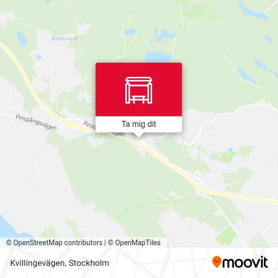 Kvillingevägen karta