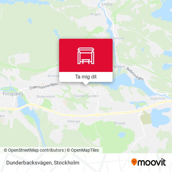Dunderbacksvägen karta