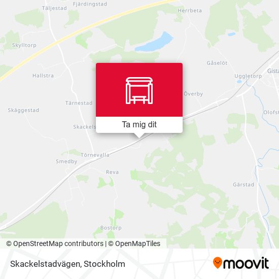 Skackelstadvägen karta