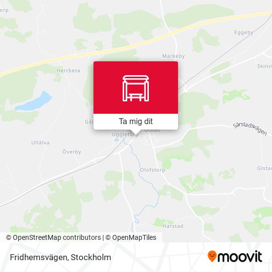 Fridhemsvägen karta