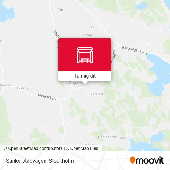 Sunkerstadvägen karta