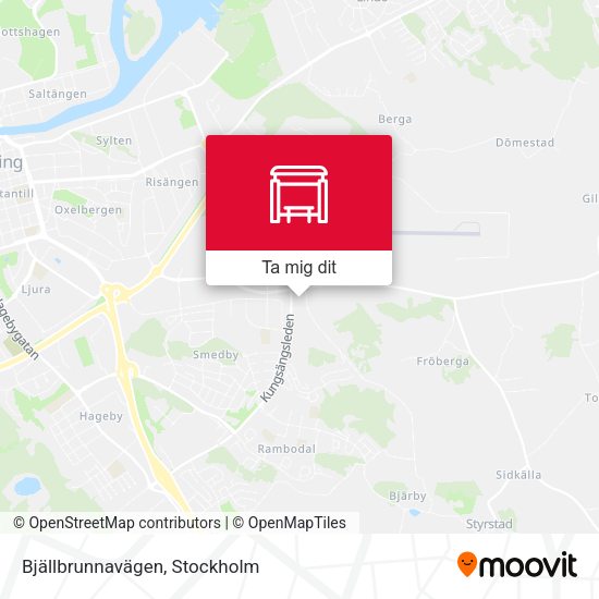 Bjällbrunnavägen karta