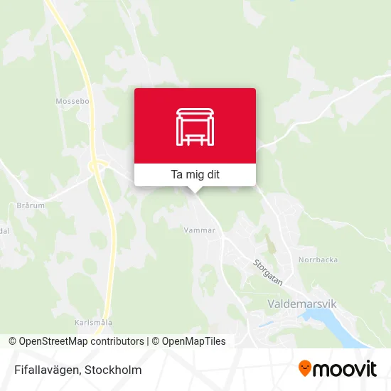 Fifallavägen karta