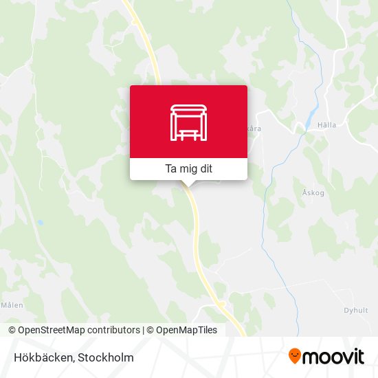 Hökbäcken karta