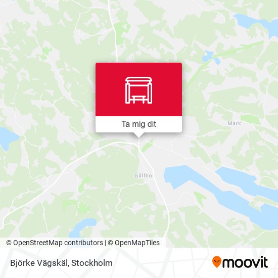 Björke Vägskäl karta