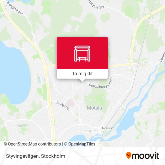 Styvingevägen karta