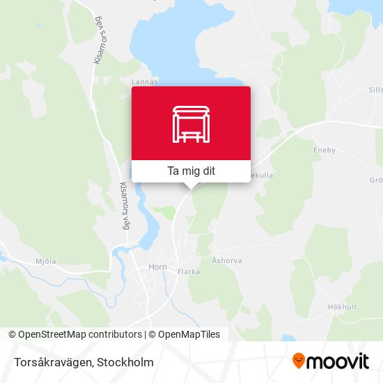 Torsåkravägen karta