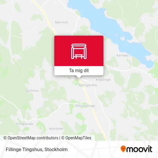Fillinge Tingshus karta