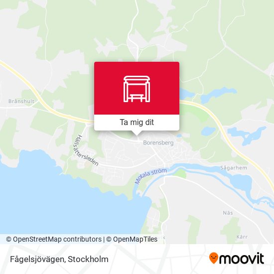 Fågelsjövägen karta