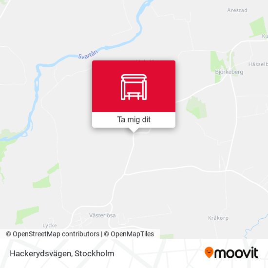 Hackerydsvägen karta