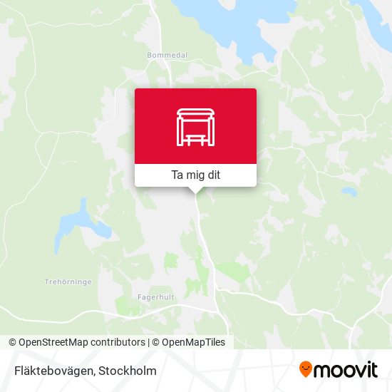 Fläktebovägen karta