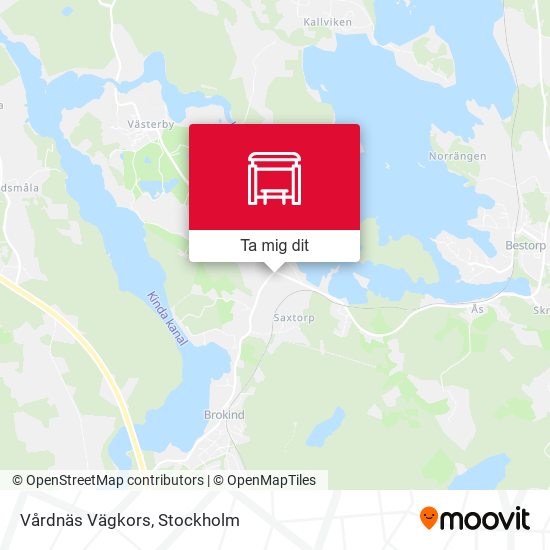 Vårdnäs Vägkors karta