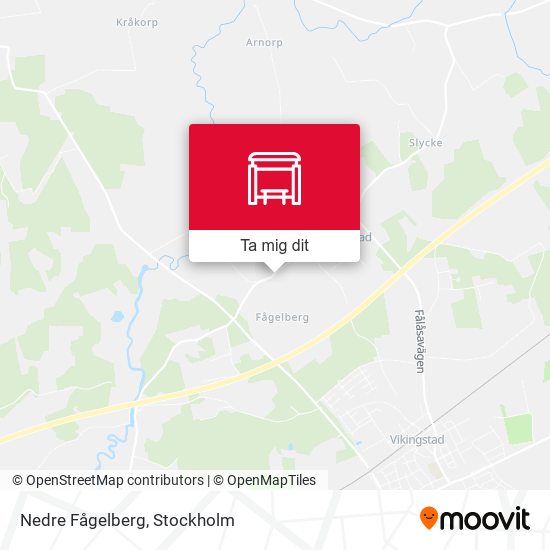 Nedre Fågelberg karta