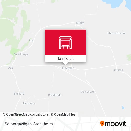 Solbergavägen karta