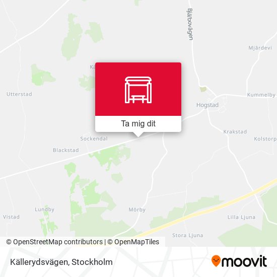 Källerydsvägen karta