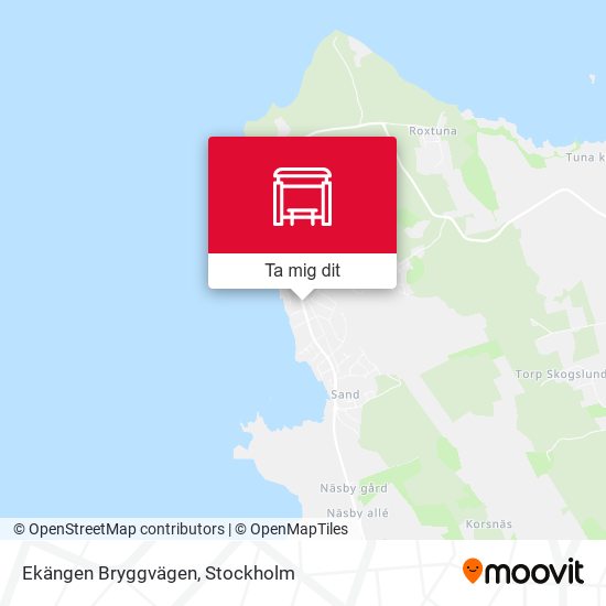 Ekängen Bryggvägen karta