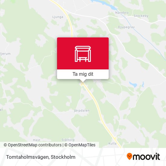 Tomtaholmsvägen karta