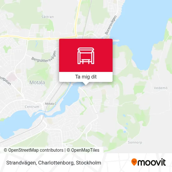 Strandvägen, Charlottenborg karta