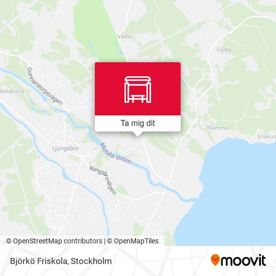 Björkö Friskola karta