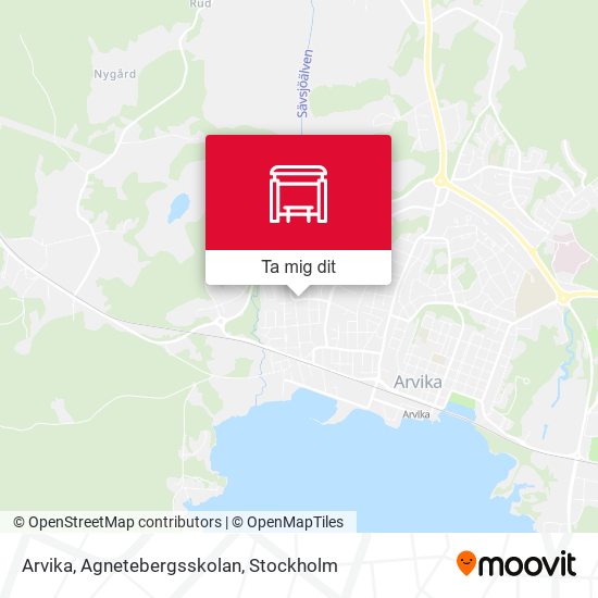 Arvika, Agnetebergsskolan karta