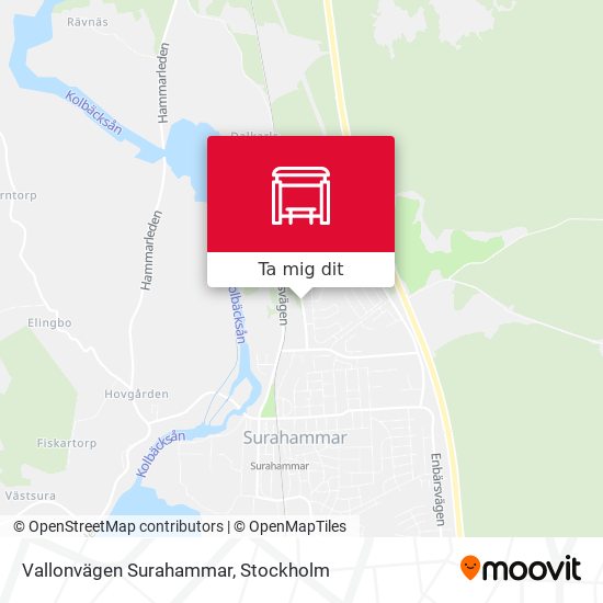 Vallonvägen Surahammar karta