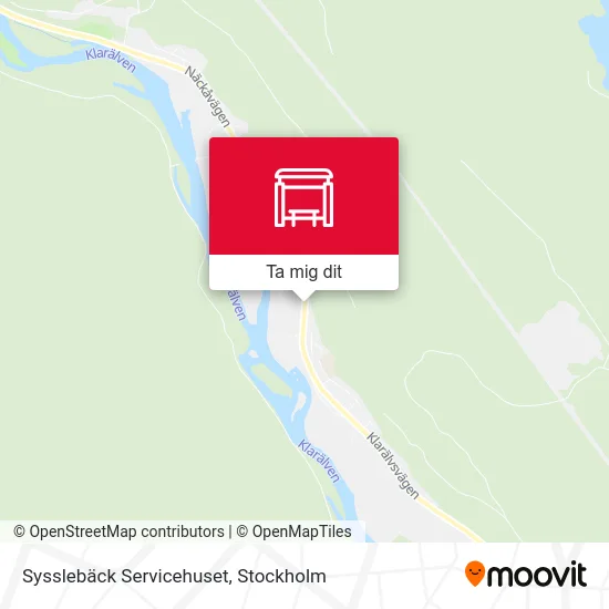 Sysslebäck Servicehuset karta