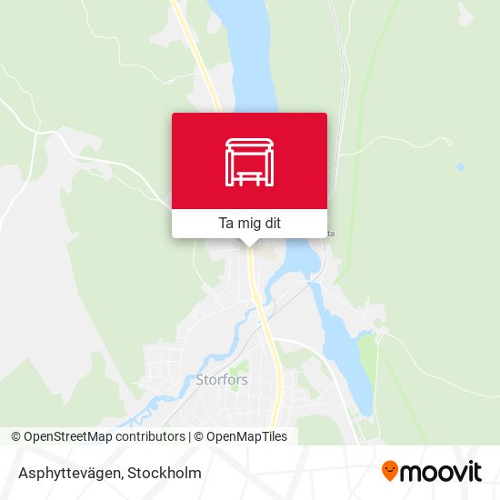 Asphyttevägen karta