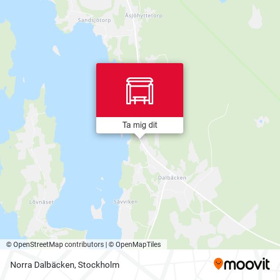 Norra Dalbäcken karta