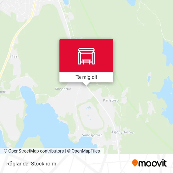 Råglanda karta