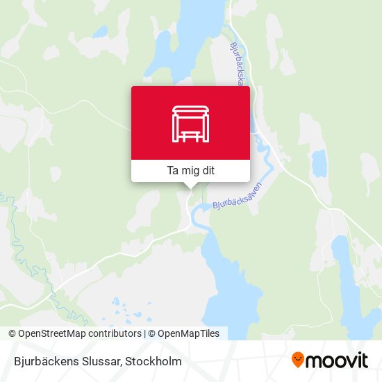 Bjurbäckens Slussar karta